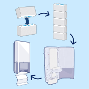 Zásobník na nadväzujúce papierové utierky TORK PeakServe H5