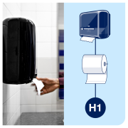 Papierové utierky v rolke 2-vrstv. TORK Matic biele jemné H1, návin 150 m (6 ks)