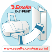 Zakladač pákový Esselte celoplastový A4 MAXI 8cm biely