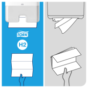 Zásobník na papierové utierky TORK Xpress Multifold Mini biely H2