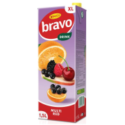 Ovocný nápoj Bravo Červený multivitamín 1,5 ℓ