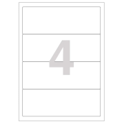 Etikety univerzálne na zakladače 60 x 190 mm Agipa A4 20 hárkov