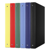 Zakladač 4-krúžkový DONAU poloplastový 3,5cm žltý