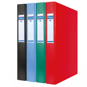 Zakladač 4-krúžkový DONAU poloplastový 4cm červený