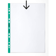 Euroobal DURABLE A4 90mic so zeleným okrajom 100ks