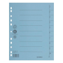 Register papierový A4 1-10 strihací modrý