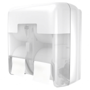 Zásobník na 4 kotúče bezdutinkového toaletného papiera Tork OptiServe, biely T7