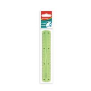 Pravítko KEYROAD, 15 cm, ohybné, mix farieb