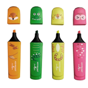 Sada popisovačov KEYROAD Fluo Jungle, 4ks mix farieb